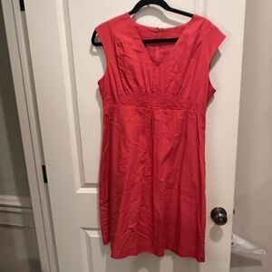 Tom Joule NADINE V-Neck SLEEVELESS DRESS in Red